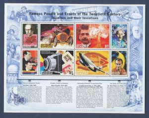 ANTIGUA BARBUDA - Scott 2180-81- MNH S/S - 20th Cent inventions - 1998 - 2 SCANS