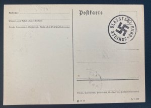 1938 Glasstadt Sudetenland Annexation Germany First Day Postcard Cover