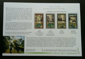 Germany DDR National Park 1981 Tree FDC (stamp 6v with info sheet) MNH *2 page