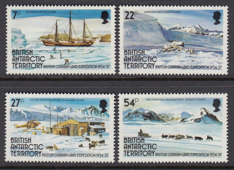 British Antarctic Territory 121-4 Expedition mnh