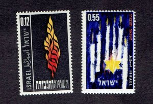 ISRAEL SCOTT#220-21 1962 HEROES & MARTYRS DAY SET - MNH