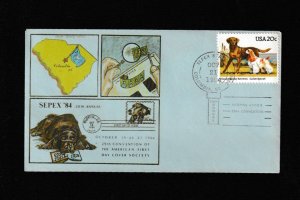 US 1984 29th ANNUAL AMERICAN FIRST DAY COVER SOCIETY CONVENTION COVER