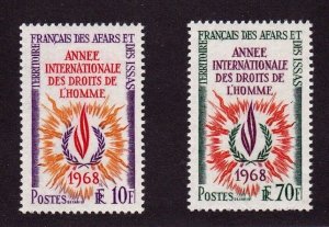 Afars and the Isis stamps #322 - 323, MH