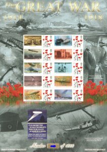 BC-475 2015 History of Britain 113 The great war no.25 sheet U/M