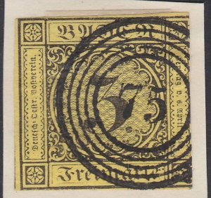 GERMANY BADEN SG3 - fine 75 in circles cancel...............................F326