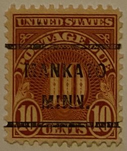 United States 1917-1931 Precancel Postage Due 121 Mint Stamps Lot