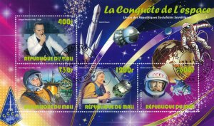MALI 2023 - Space,  russian missions/ complete set (sheets+block) - 4 scans