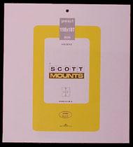 Scott Mounts Black, 198/187 mm (pkg 5) (00994B)