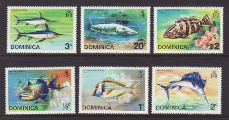 Dominica 421-426 Fish MNH VF