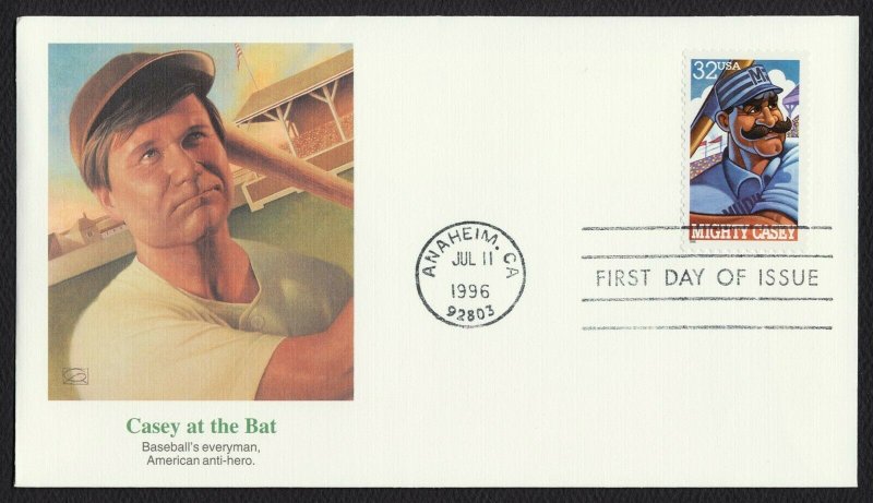 #3083-3086 32c Folk Heroes, Fleetwood FDC **ANY 4=FREE SHIPPING**