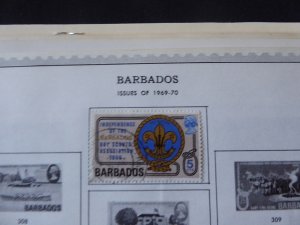 Barbados 1852-1992 Stamp Collection on Scott Album Pages