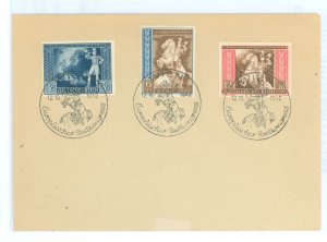 Germany B209-11 1942 complete set on U/A, European Postal Congress, horses