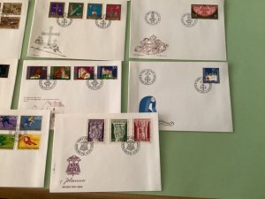 Liechtenstein postal stamps covers 11 items Ref A1342