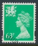 Wales SG W78 SC# WMMH65 Used  with first day cancel 63p Machin