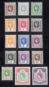 Leeward Islands Stamps # 133-47 MNH XF Scott Value $68.00