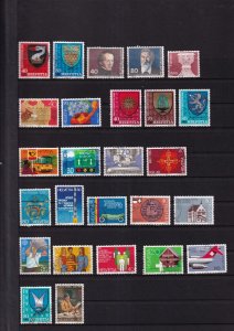 SA27d Switzerland 1970's - 1980's selection of used stamps in album page