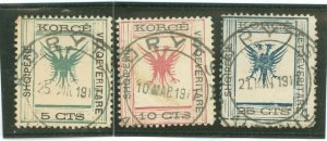 Albania #57-59 Used Single