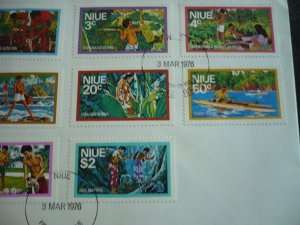 Stamps - Niue - Scott# 179-188 - First Day Cover