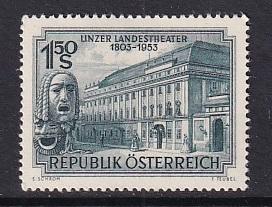 Austria   #589    MNH    1953   state theatre