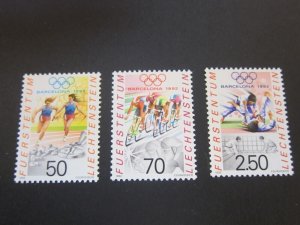 Liechtenstein 1991 Sc 976-78 set MNH