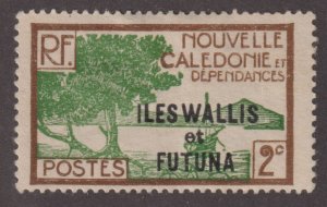 Wallis & Futuna Islands 44  New Caedonie Stamp O/P 1930