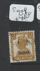 INDIA NABHA (P2308B)  KGVI 1A 3P  SG 109  VFU