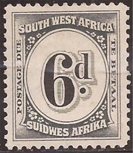 South West Africa - 1931 6p Postage Due - Stamp MLH - Scott #J90