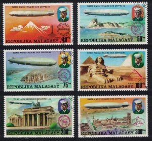 Malagasy Rep. 75th Anniversary of Zeppelin 6v 1976 CTO SC#545-548+C158-159