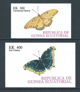 Equatorial Guinea #Butterflies in Natural Colors (2 SS) NH