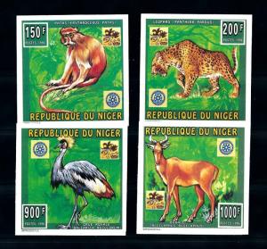 [76539] Niger 1996 World Jamboree Scouting Wild Life Leopard Rotary Imperf. MNH