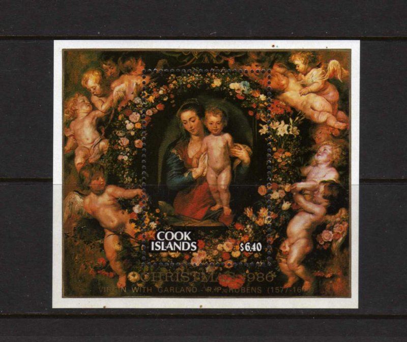 Cook Islands #923 MNH SS Religious Christmas Art 1986 NH Rubens Paintings