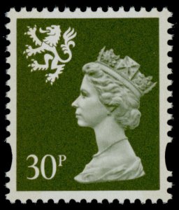 Great Britain - Scotland SMH67 MNH Queen Elizabeth Machin Head