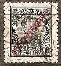 PORTUGAL   81 USED 1892 5r gray blk Overprint