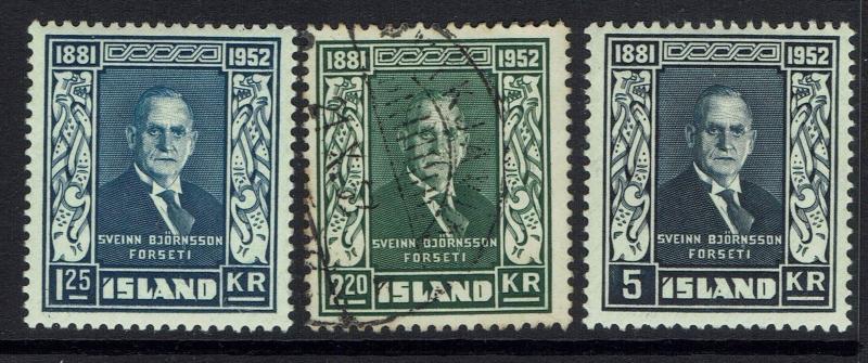 Iceland SC# 274 - 276 - Mint Lightly Hinged / Used - 030517