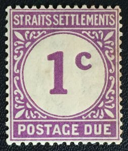 Malaya Straits Settlements 1924-26 POSTAGE DUE 1c MINT SG#D1 M2728