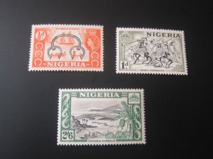 Nigeria 1953 Sc 80-1,88 MNH