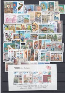 ITALY 1997 YEAR SET  2124-89 + SINGLES FROM S/S  MNH