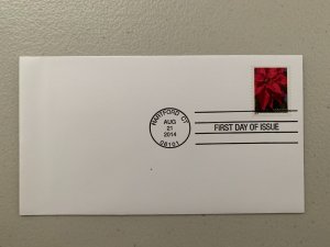 2014 46c Poinsettia, America's Christmas Flower Scott 4816b FDC