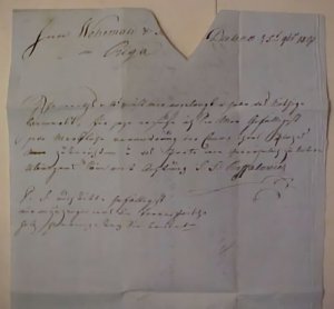 LATVIA   1807 RIGA FROM BUBNO 