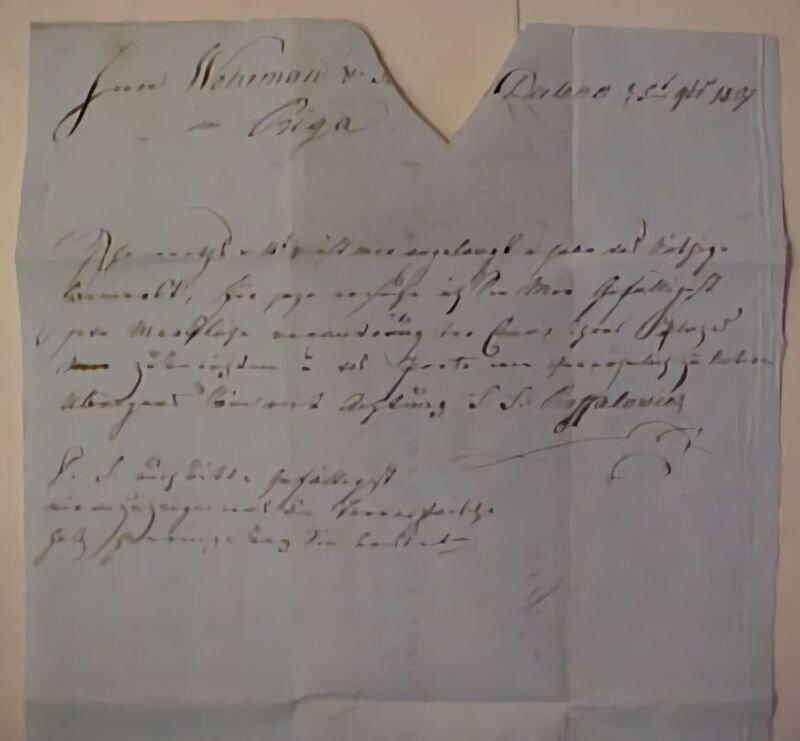 LATVIA   1807 RIGA FROM BUBNO 