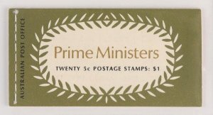 AUSTRALIA 1969 Prime Ministers booklet $1 edition V69/3. MNH **. SG SB45.