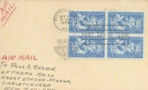 1123 4c FORT DUQUESNE - card sent to New Zealand