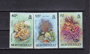 LI07 Montserrat 1979 Marine Life  mint hinged stamps  full set