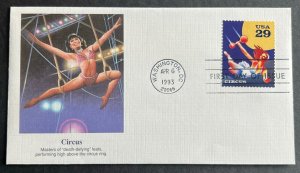 CIRCUS #2752 APR 6 1993 WASHINGTON DC FIRST DAY COVER (FDC) BX3-2