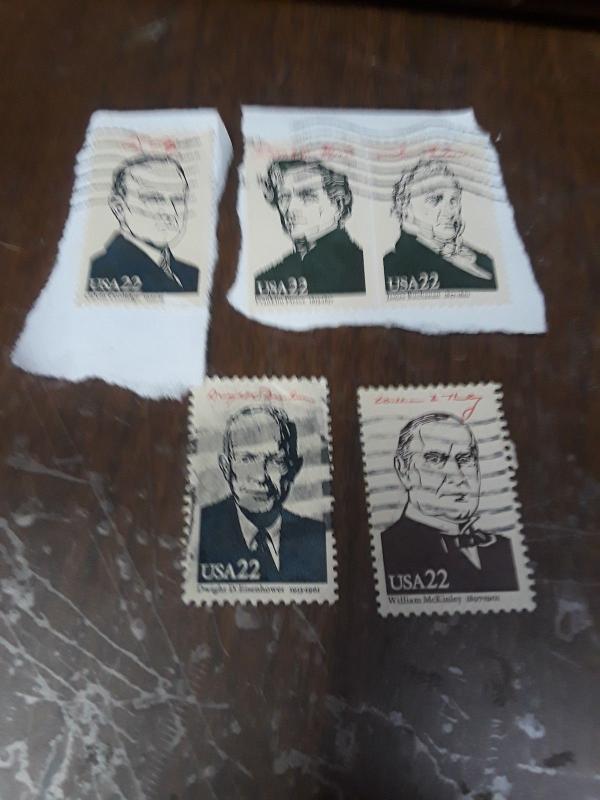 22c Presidents With Tagging