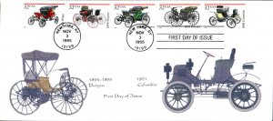 #3019-23 Antique Automobiles Homespun FDC