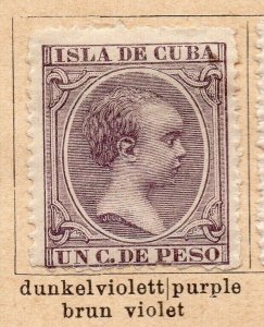 Spanish Colonies Caribbean 1896-97 Early Issue Fine Mint Hinged 1c. NW-238496