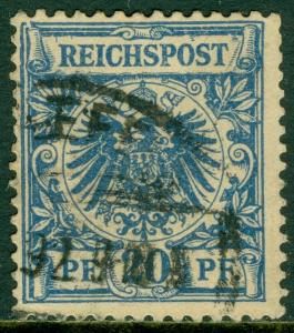 EDW1949SELL : GERMANY 1889 Michel #48I VF, Used. Clear break in design Cat €1800