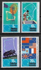 1972 Tokelau 33-6 South Pacific Commission 25th Anniversary MNH C/S of 4