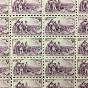 904  Kentucky Statehood 150th Anniversary  MNH 3 cent sheet of 50   1942